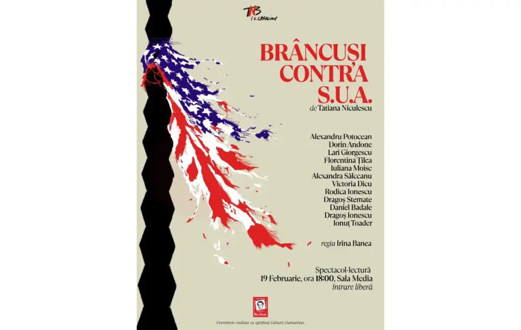 Brâncuși contra SUA, spectacol-lectură la TNB - Timp liber