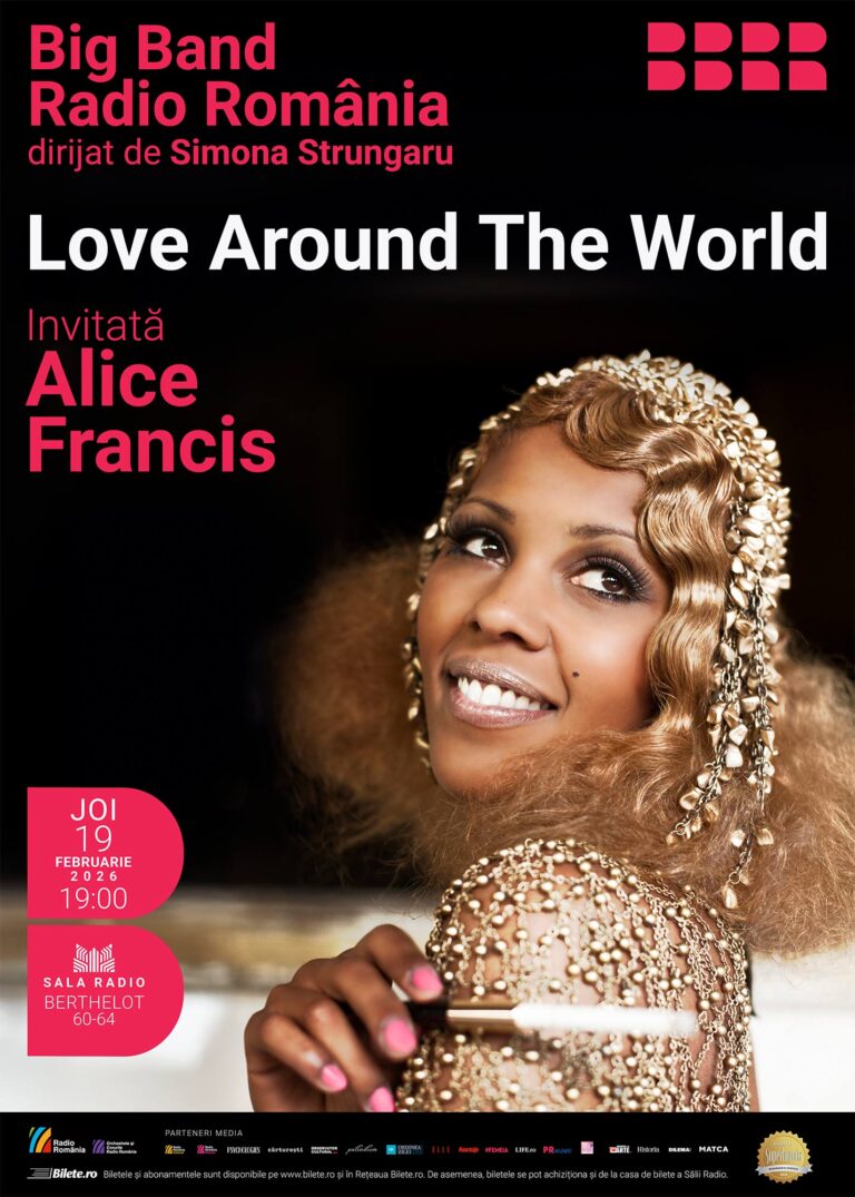 Concert romantic la Sala Radio: Alice Francis și Big Band-ul