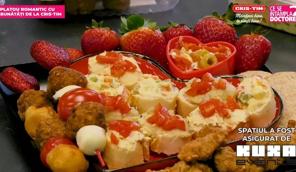 Platou romantic simplu cu preparate gata făcute - Corp sănătos