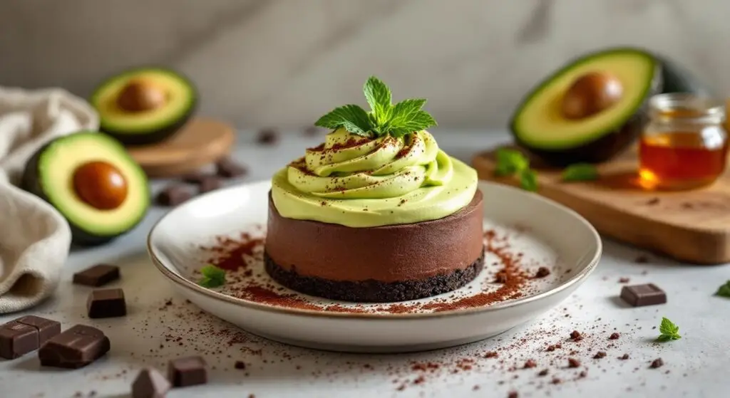 Mousse de ciocolată cu avocado și cafea