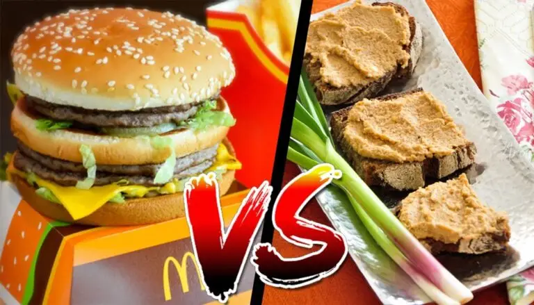 Big Mac sau pateu vegetal: care are mai multe calorii?