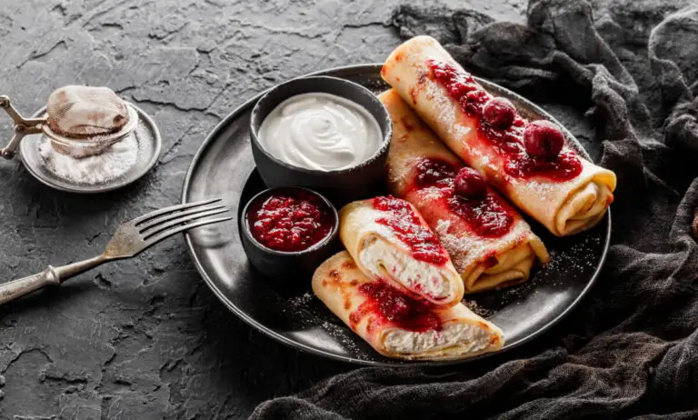 Clătite la cuptor cu brânză de vaci – desertul perfect