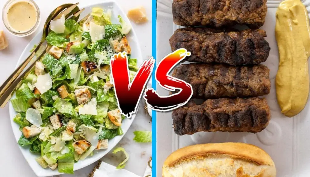 Salată Caesar vs. mici cu pâine: care îngrașă mai mult? - Corp sănătos