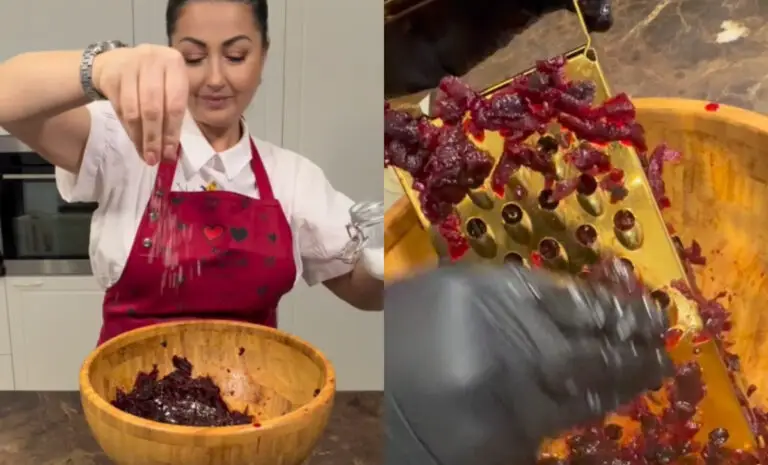 Salată de sfeclă roșie cu 5 ingrediente, gata în 10 minute