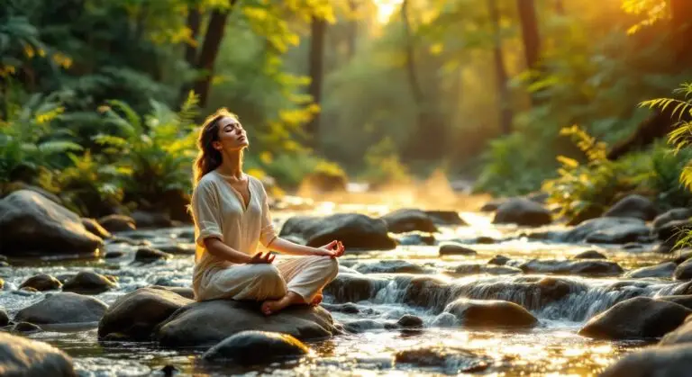 Sunetele pădurii care vindecă: meditație cu râul liniștitor