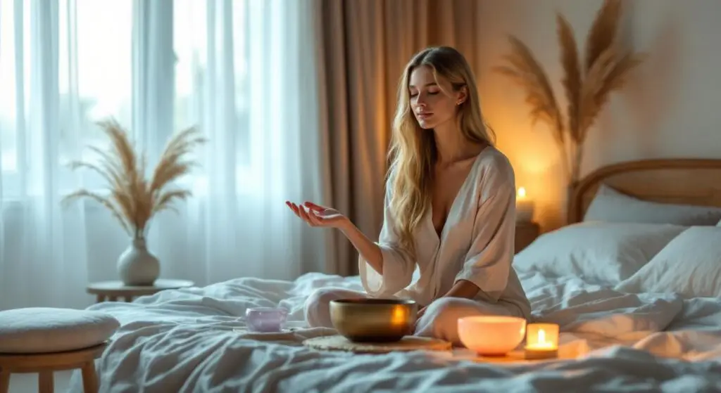 Curățarea Chakrelor cu Boluri de Cristal Înainte de Culcare