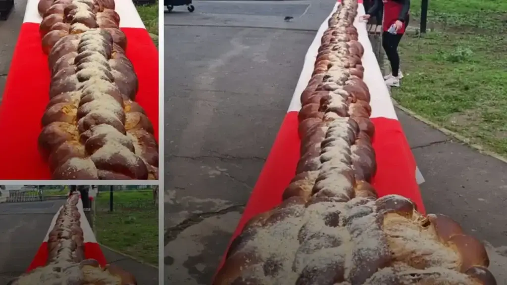 Cozonac uriaș și storceag gigant la Parcul IOR de Florii - Timp liber