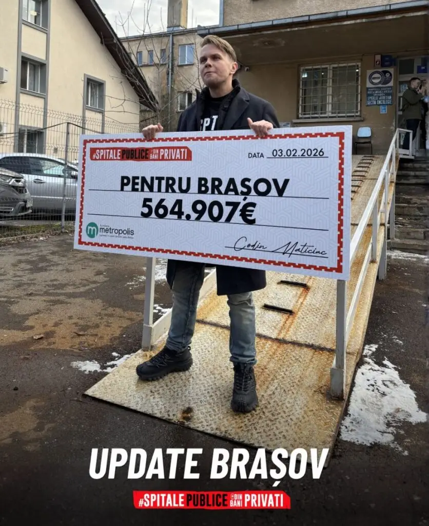 Brașovul primește un dar uriaș pentru bolnavii de cancer: 565.000 de euro pentru un centru oncologic modern