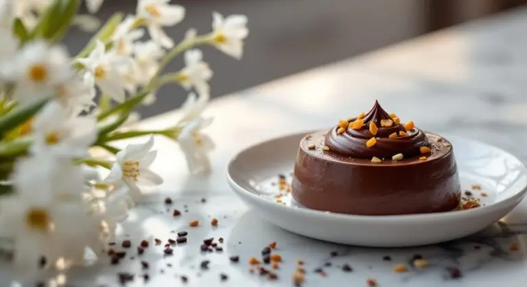 Mousse de ciocolată neagră cu portocale și cardamom