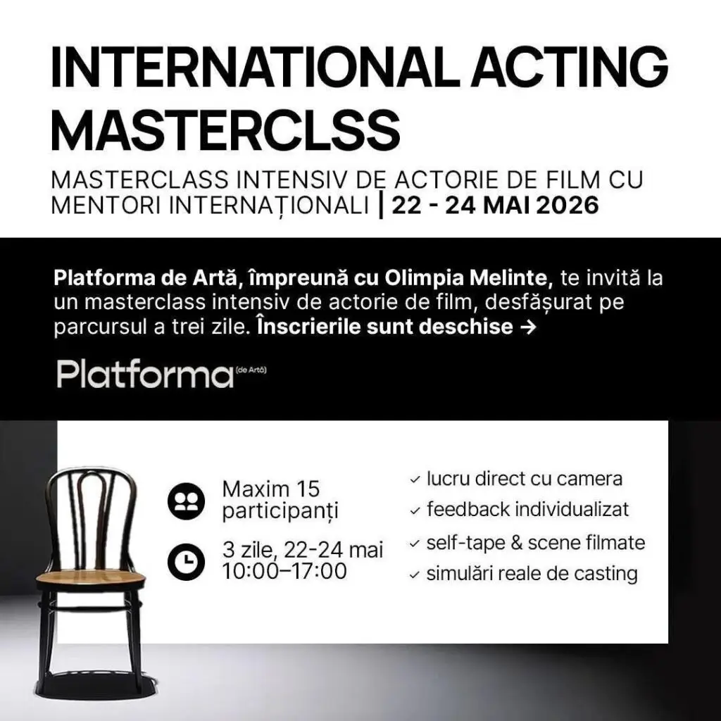 Masterclass internațional pentru actori la București în mai - Corp sănătos