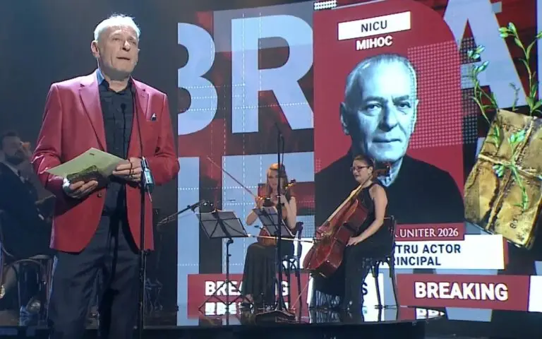 Nicu Mihoc de la TNRS Sibiu, premiat la Gala UNITER 2026