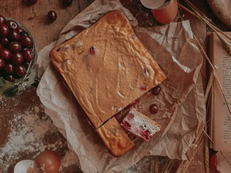 Clafoutis de Cireșe cu Făină de Migdale și Vanilie