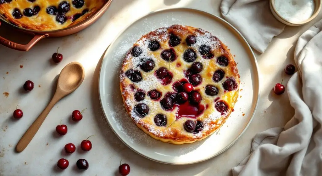 Clafoutis de Primăvară cu Cireșe Timpurii și Vanilie