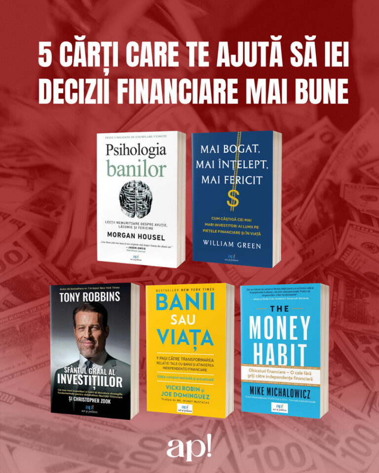 EROUL ZILEI – 25 iunie 2026: Cinci cărți care te ajută să îți înțelegi mai bine relația cu banii și să construiești un viitor mai liniștit