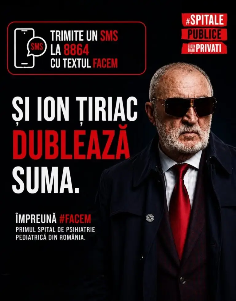 EROUL ZILEI – 14 iunie 2026: Ion Țiriac dublează donațiile pentru primul Spital de Psihiatrie Pediatrică din România