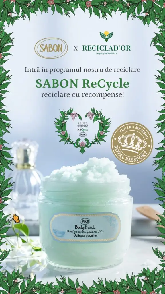 SABON RECycle se extinde național: reciclare cu recompense - wellness