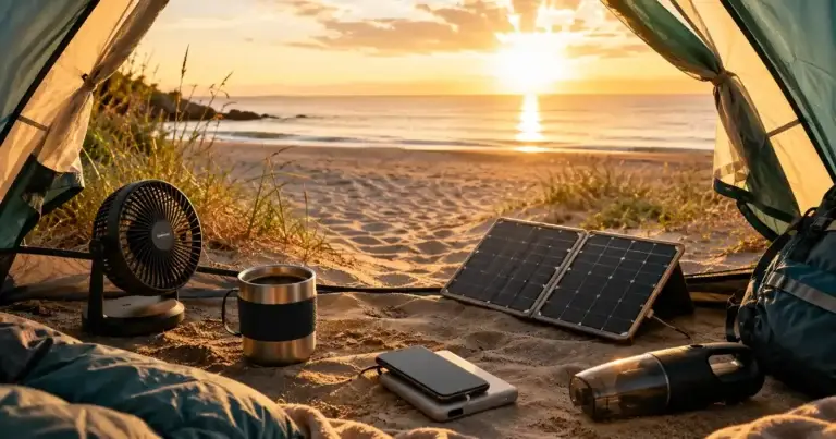5 gadgeturi utile pentru camping cu cortul pe litoral