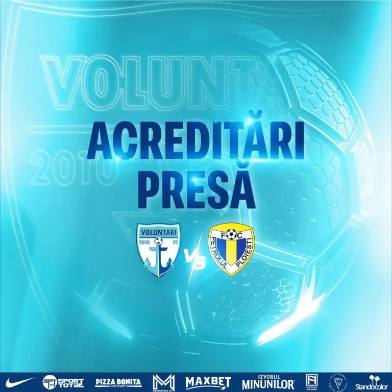 Vineri ne vedem din nou la stadion. FC Voluntari joacă acasă cu Petrolul Ploiești