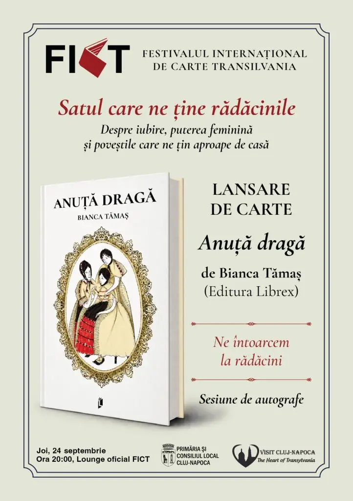 „Anuță dragă”, ediția revizuită, se lansează la FICT Cluj